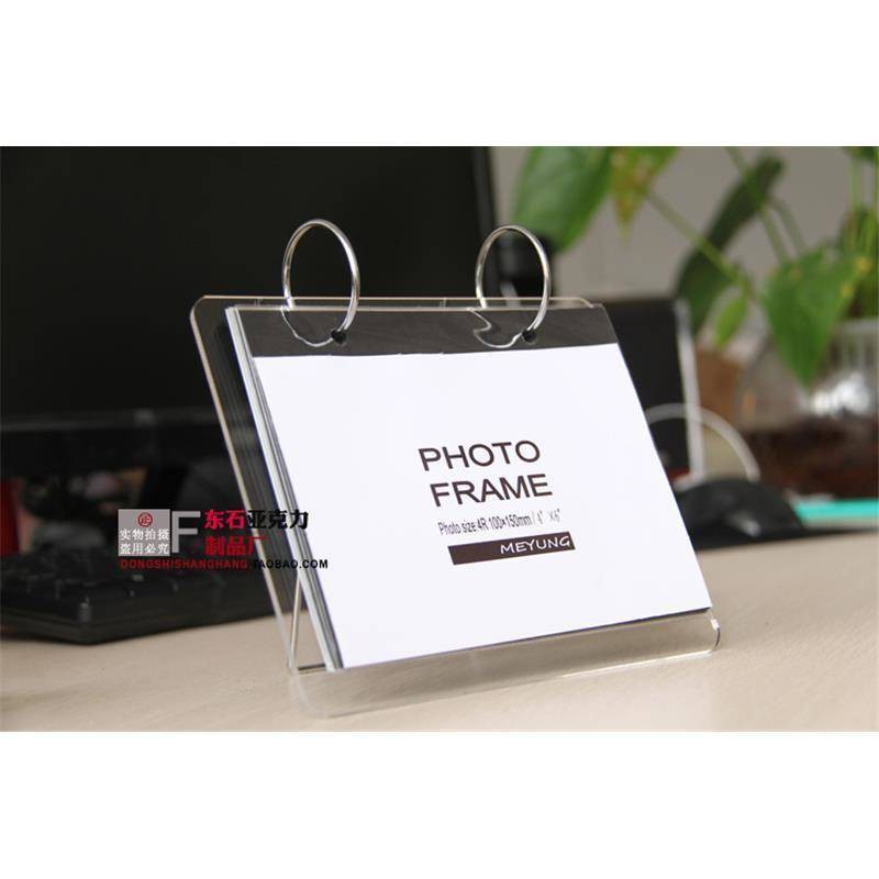 Rapid Delivery 2258cm Acrylic Flip Album Desk Photo Frame Diy Stand Desk Calendar Shopee Singapore