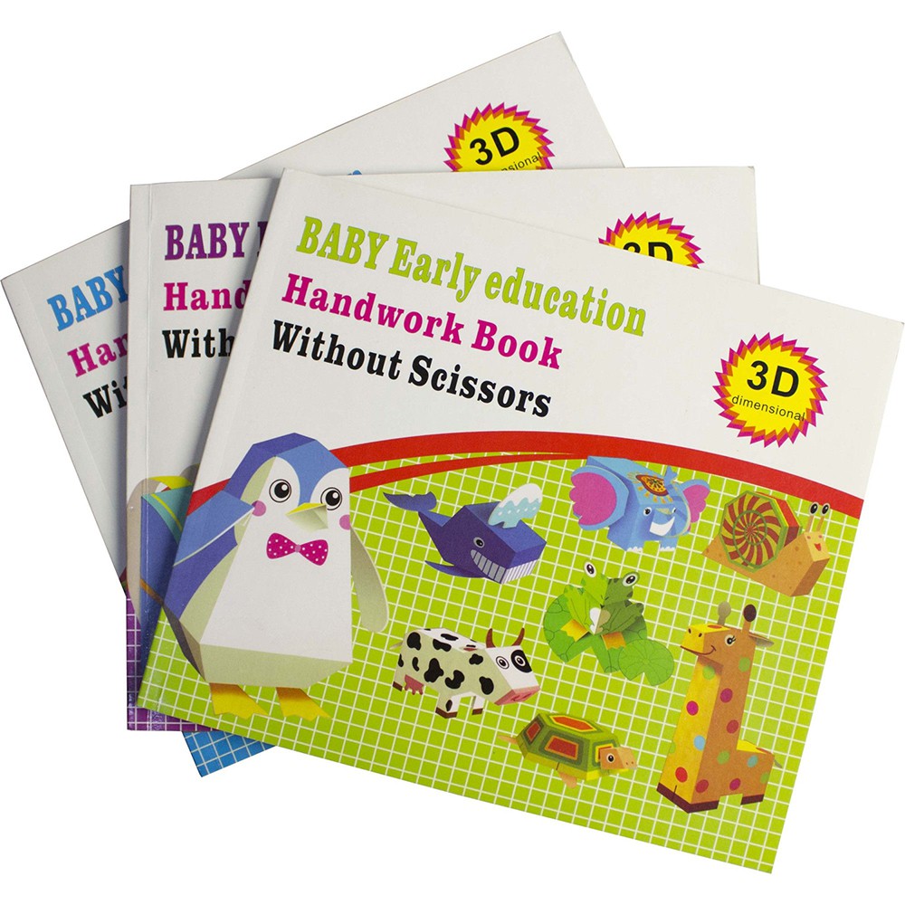 Baby Early Education Handwork Book Without Scissors Shopee Singapore