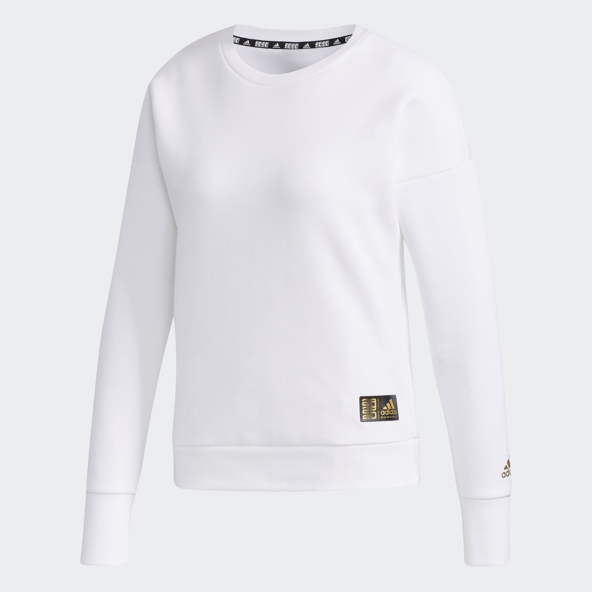 adidas white sweatshirt womens