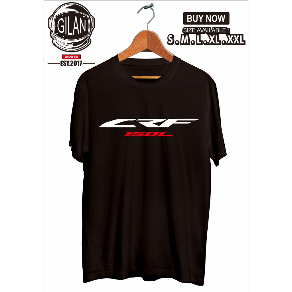 Short Sleeve Honda Crf 150 L Printed Combed Cotton T Shirt For Men Shopee Singapore