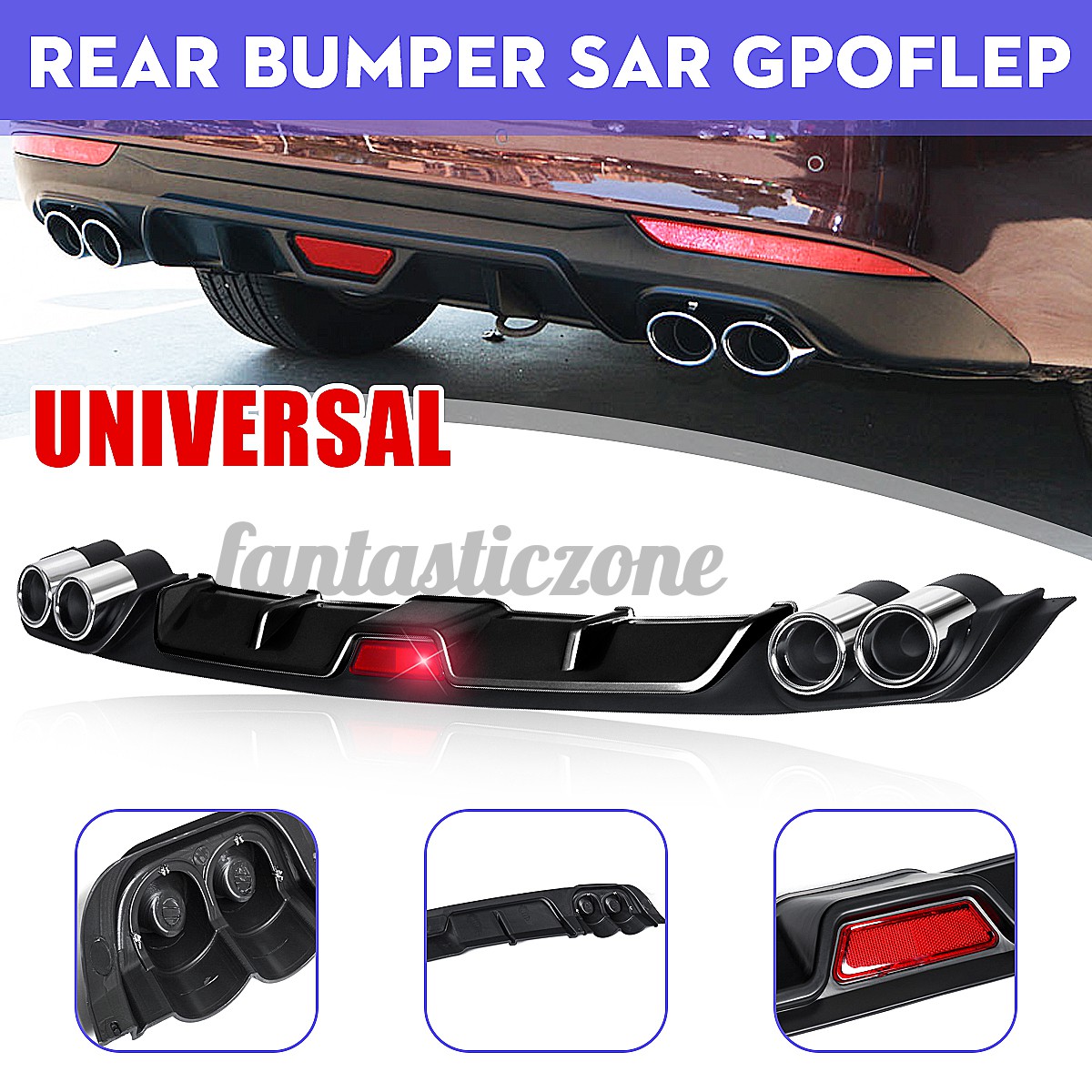 universal car rear bumper diffuser