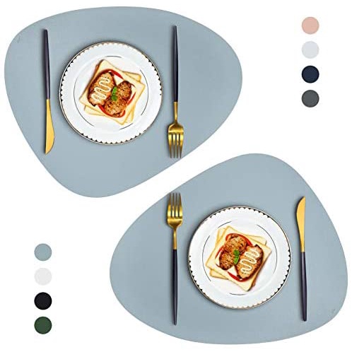 Place Mats Nordic Style Placemats, Round Leather Placemats