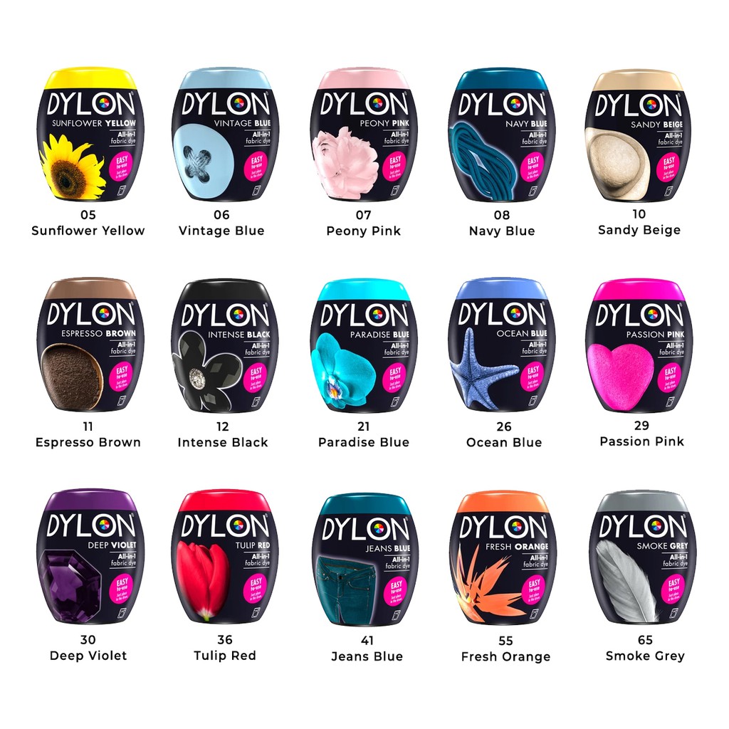 DYLON Machine Dye Pods 350g – Various Colors For Clothing, Jeans, Towels, Fabric