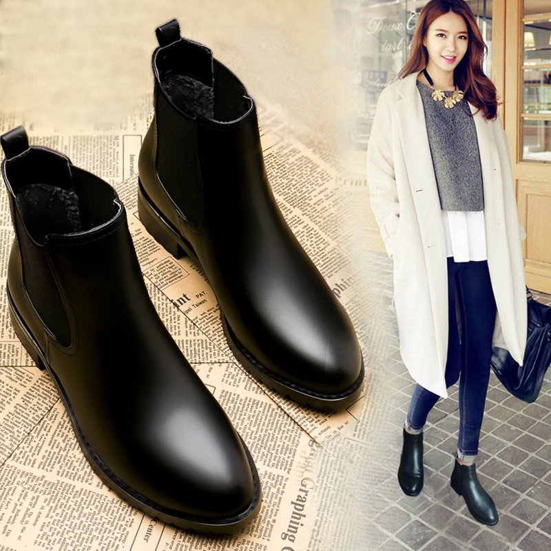 flat chelsea boots ladies