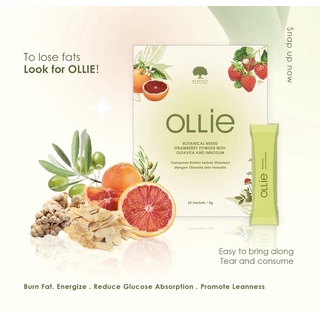 SG SELLER❤️SUSENJI OLLIE 25 sachets Fat Burner Carb Cutter Botanical Mixed Strawberry Powder Wtih Oleavita And Innoslim
