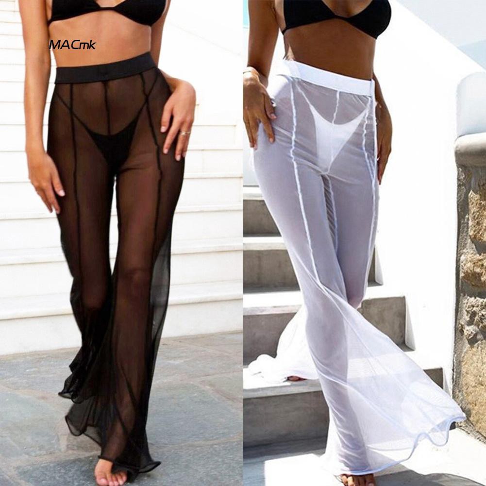 sheer bathing suit pants