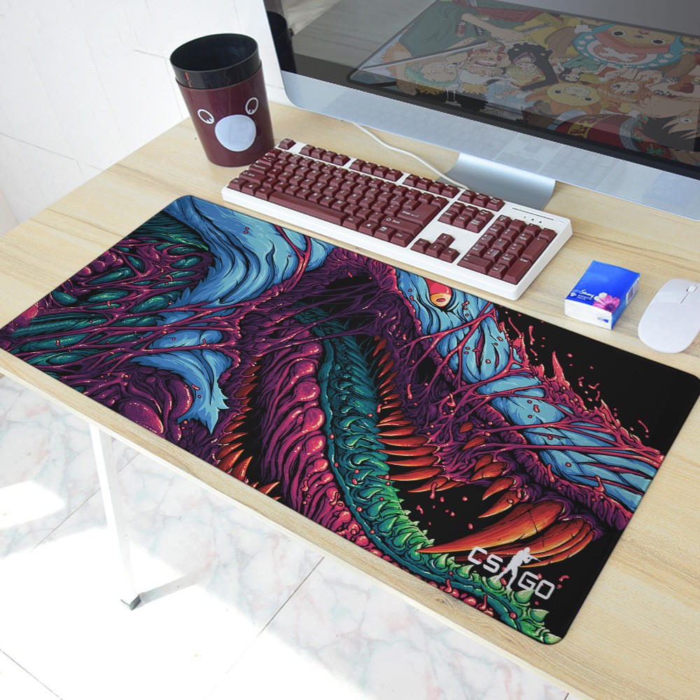 The Most Fire Hyper Beast Cs Go Large Mouse Pad Overlock Edge Big Mouse Pad Shopee Singapore