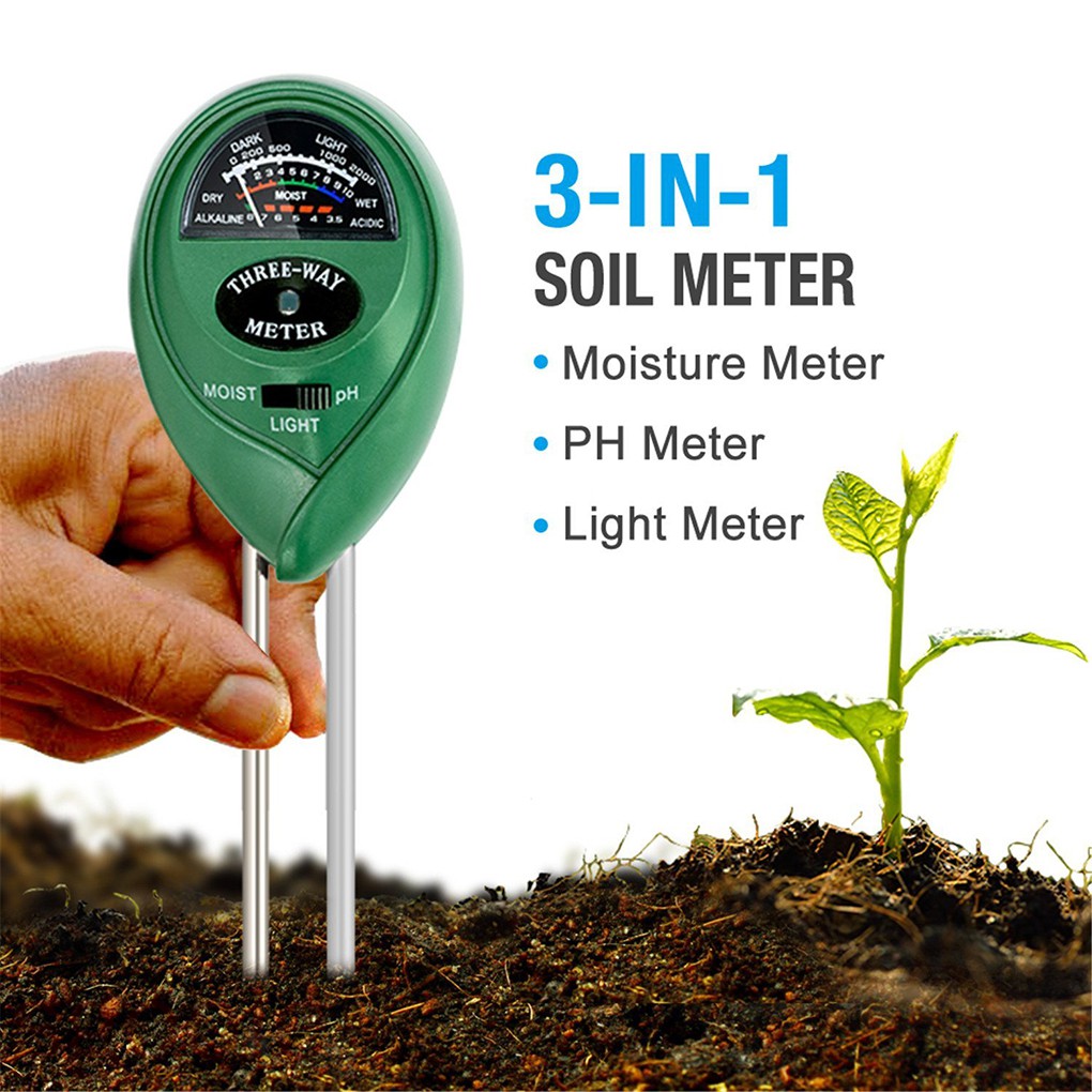 3in1 Digital PH Acidity Meter Multifunctional Soil Tester Moisture