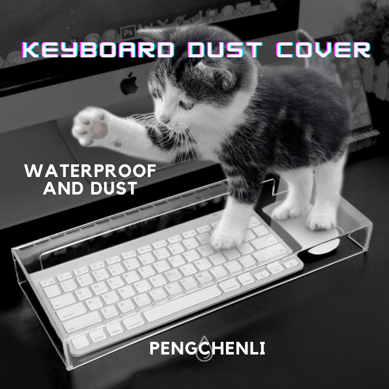 Keyboard Dust Cover Acrylic Mouse Cover Desktop Transparent 104 Key