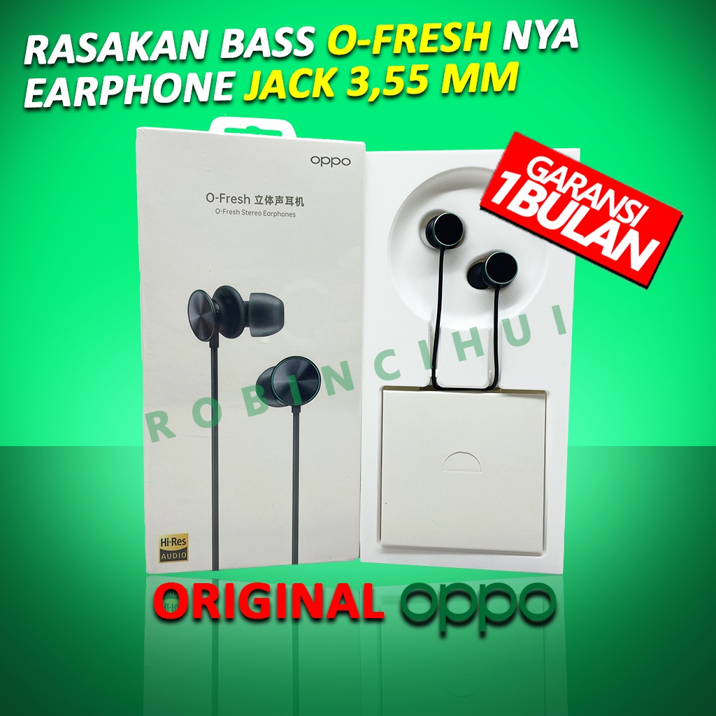 Oppo O Fresh Jack 3.5mm Original Headset - Earphone Oppo O Fresh Jack 3 