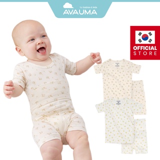 AVAUMA Baby Boys Girls Pajama Set 6M-4T Kids Cute Toddler Snug fit Short Pjs Cotton Sleepwear 