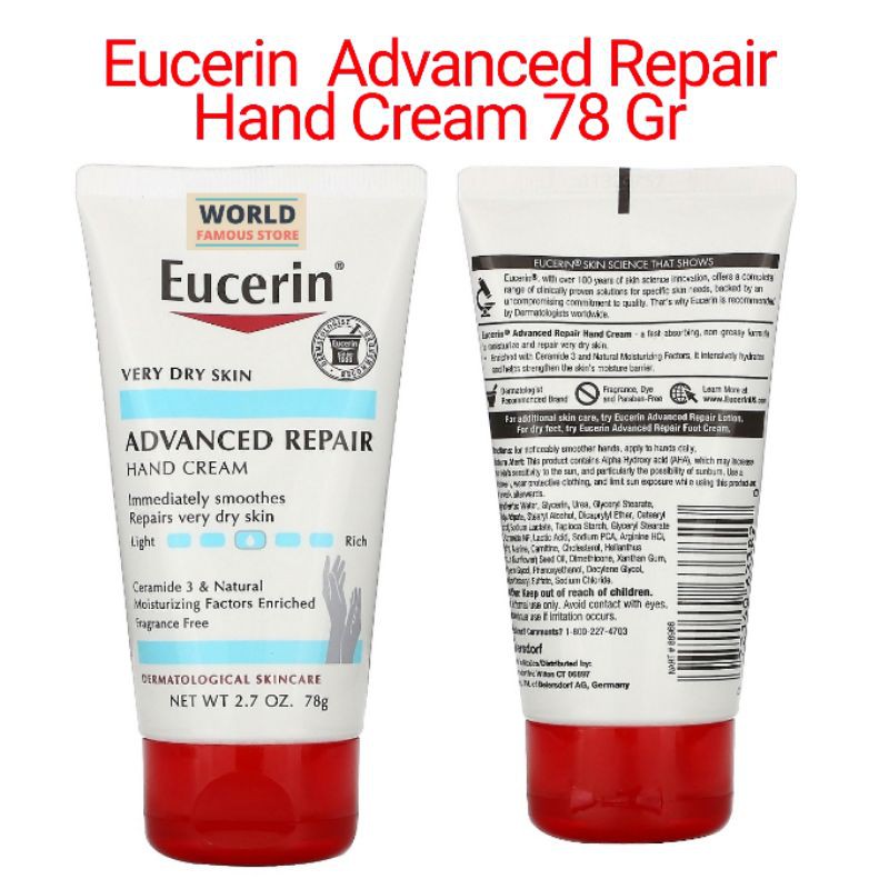 eucerin advanced repair cream face