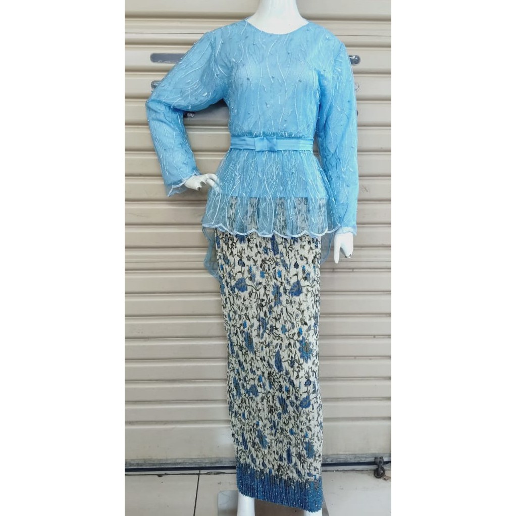 Kebaya Brokat Modern Teen Kebaya Brokat Tile Mutiara Shopee Singapore
