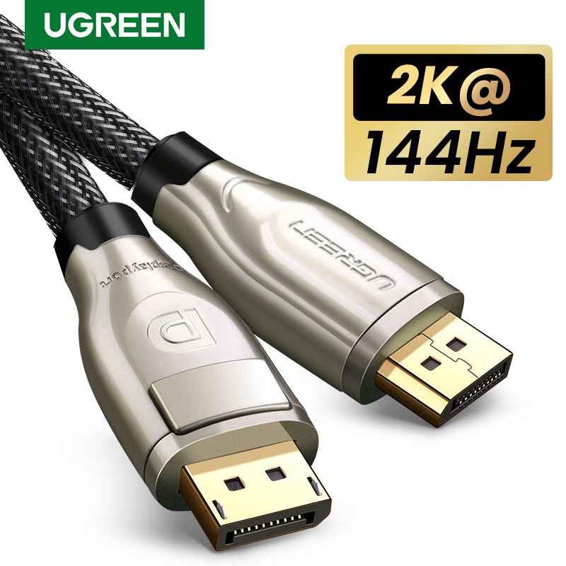 Ugreen Dp1 2 1080p 144hz 4k 60hz Displayport To Displayport Cable Shopee Singapore