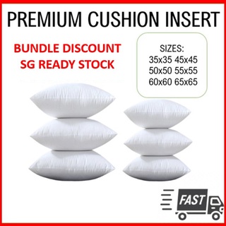 🔥SG READY STOCK🔥 PREMIUM FLUFFY CUSHION INSERT PILLOW | DIFFERENT DIMENSION | SOFT AND FLUFFY | Throw Pillows Insert