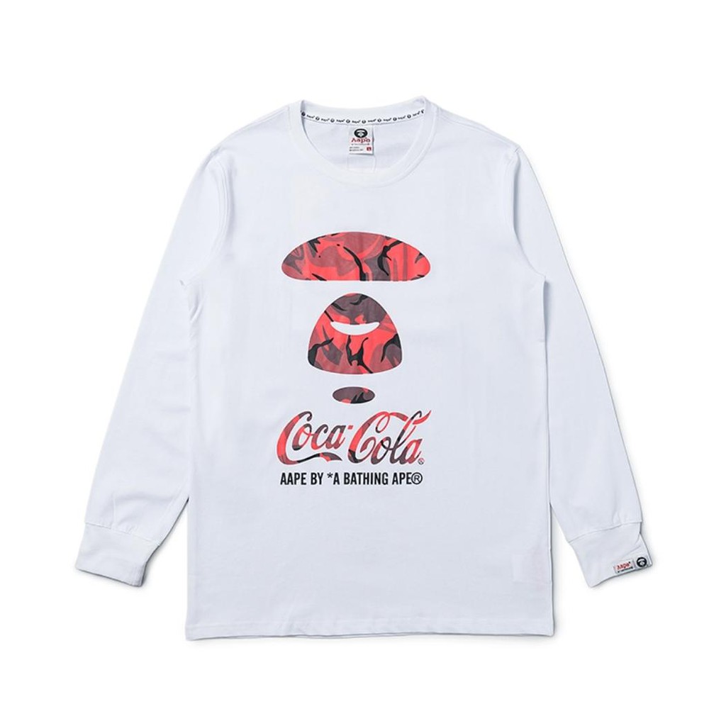 Godteng Aape Coca Cola Autumn Outdoor Long Sleeve T Shirt Shopee Singapore