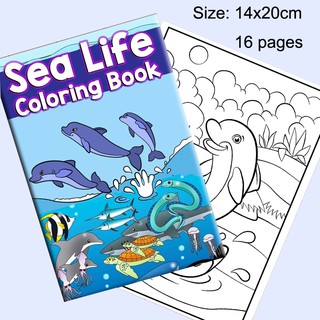 Sealife coloring book for kids early learning 20 pages