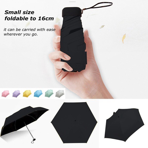 Cute Mini Portable Unisex Umbrella Lightweight Windproof Compact