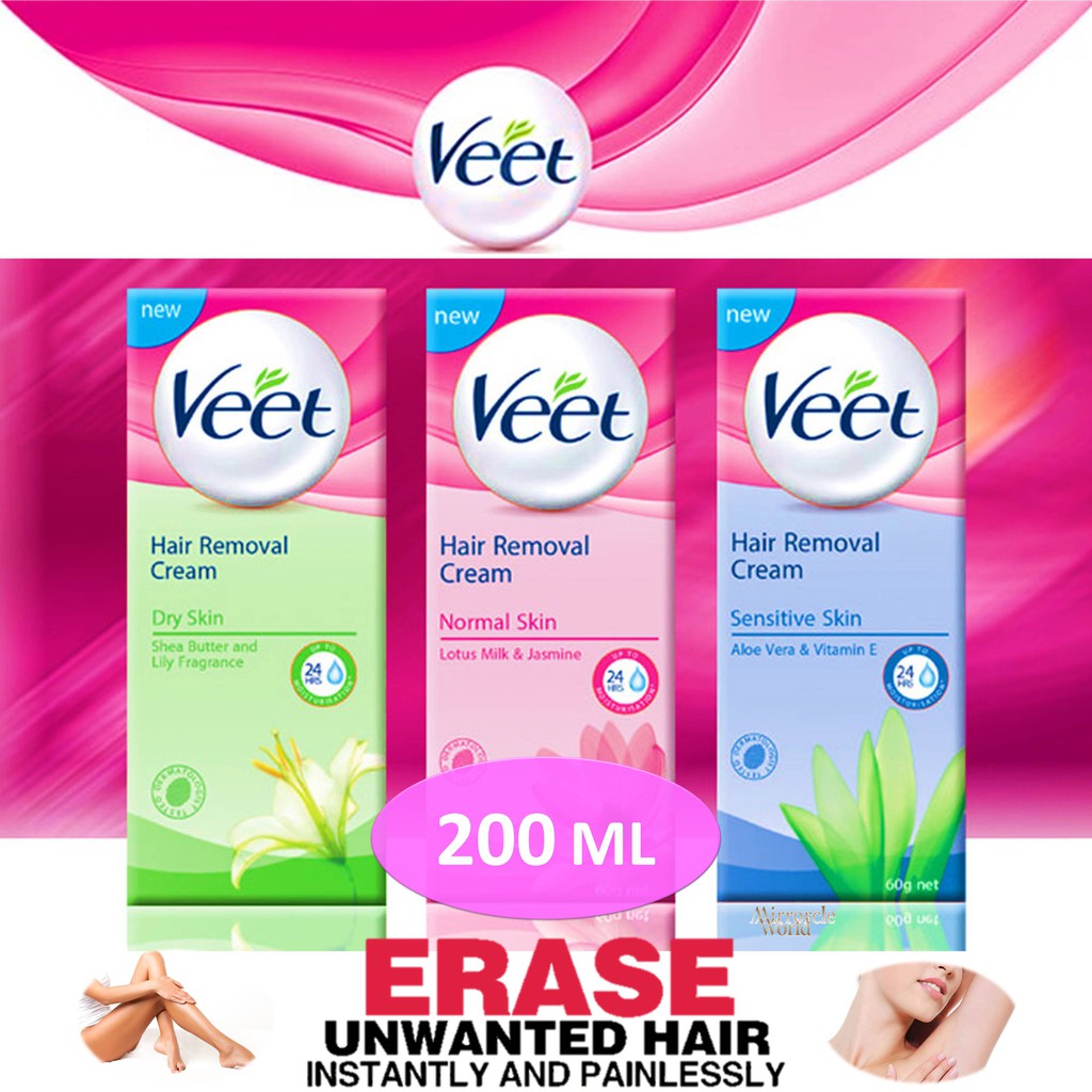 VEET Hair Removal Cream/Wax strips. For Sensitive/Normal Skin. Smooth skin  without shaver/ razors. | Shopee Singapore