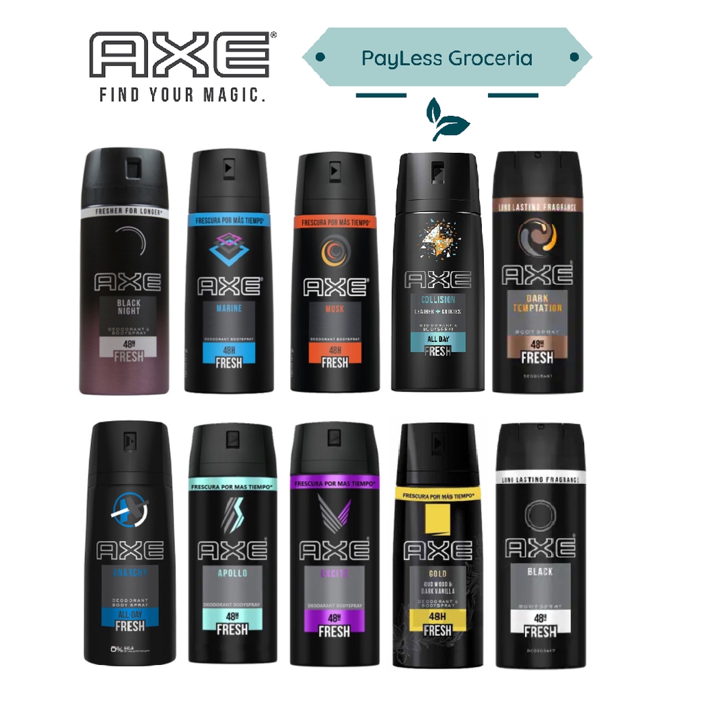 Malaysia] AXE Body Deodorants / Perfume Spray 150ml Shopee