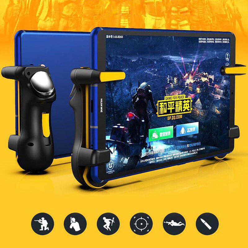 Two Pcs Left Right Pubg Gamepad Game Controller L R Fire Aim Button Trigger Ergonomic Grip For Ipad Tablet Fps Game Accessories Ipad Mini Shopee Singapore