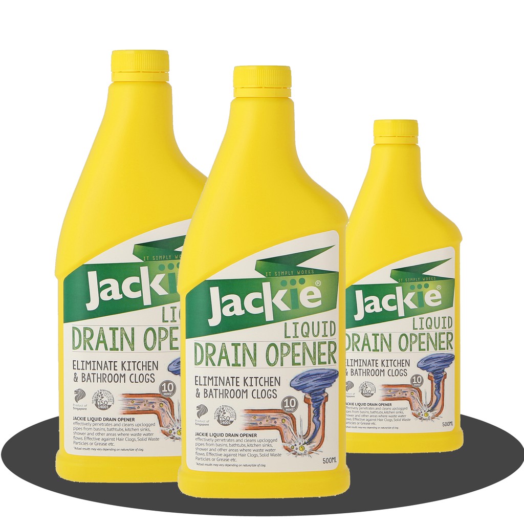 Jackie Liquid Drain Opener 500ml Best Selling Drain Declogger Shopee Singapore