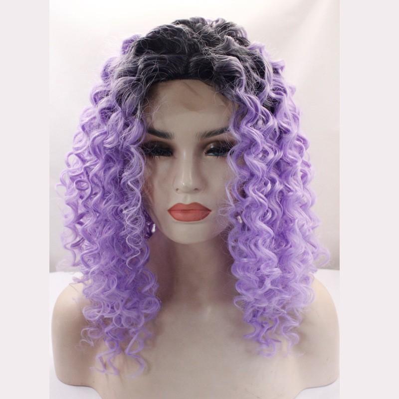 high quality purple wig