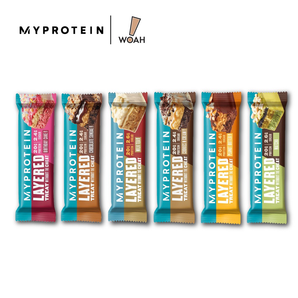 MyProtein Layered Protein Bar (Box of 12) Shopee Singapore