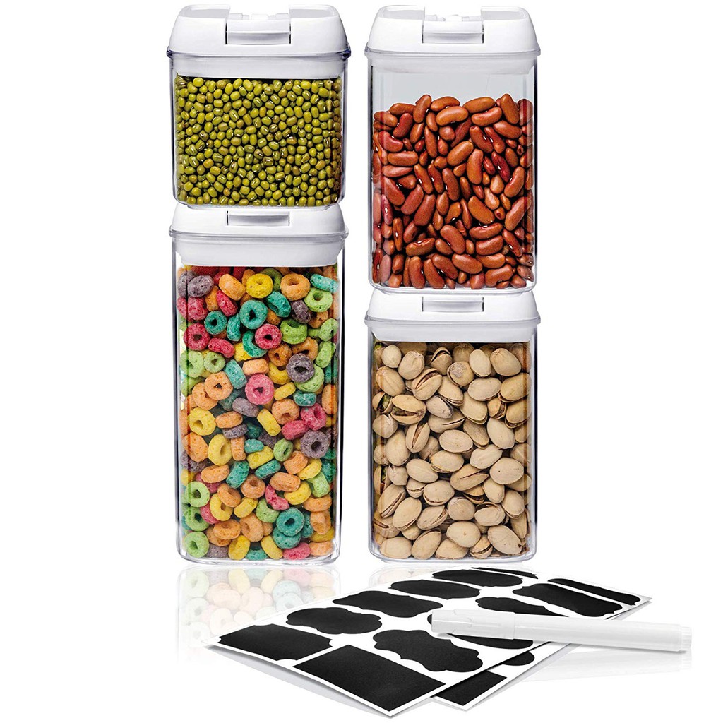 Airtight Food Storage Container Sets Larger Sizes Leak Proof