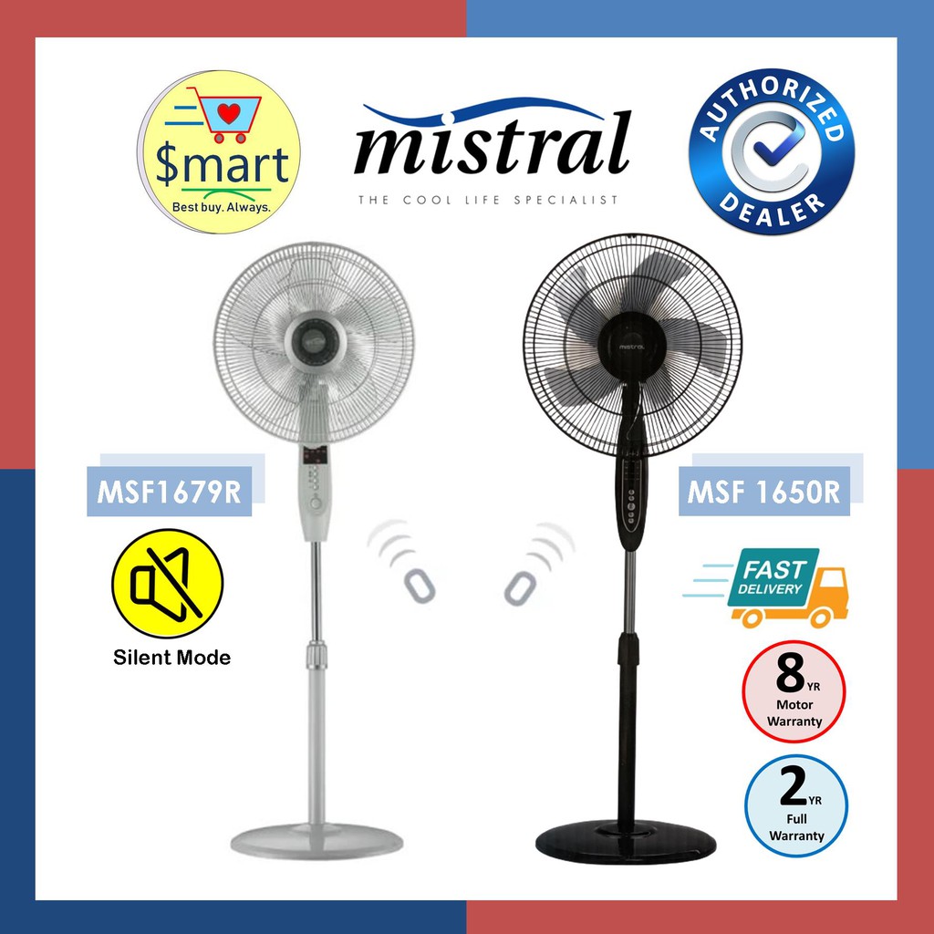 Mistral 16" Stand Fan with Remote Control [MSF1679R/ MSF1650R] Shopee