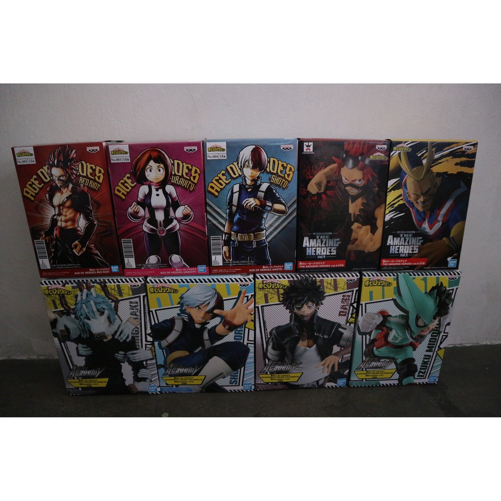 Shop Malaysia Banpresto My Hero Academia Age Of Heroes Amazing Heroes Colosseum Figures Shopee Singapore