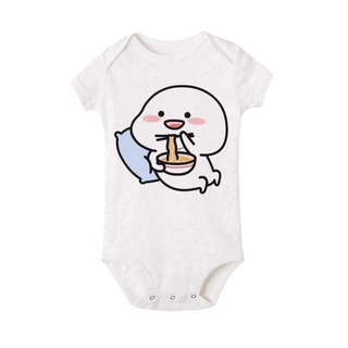 QUBY Theme Baby Cartoon Short Sleeves Baby Onesies QUBY Logo Baby Jumpsuit #4