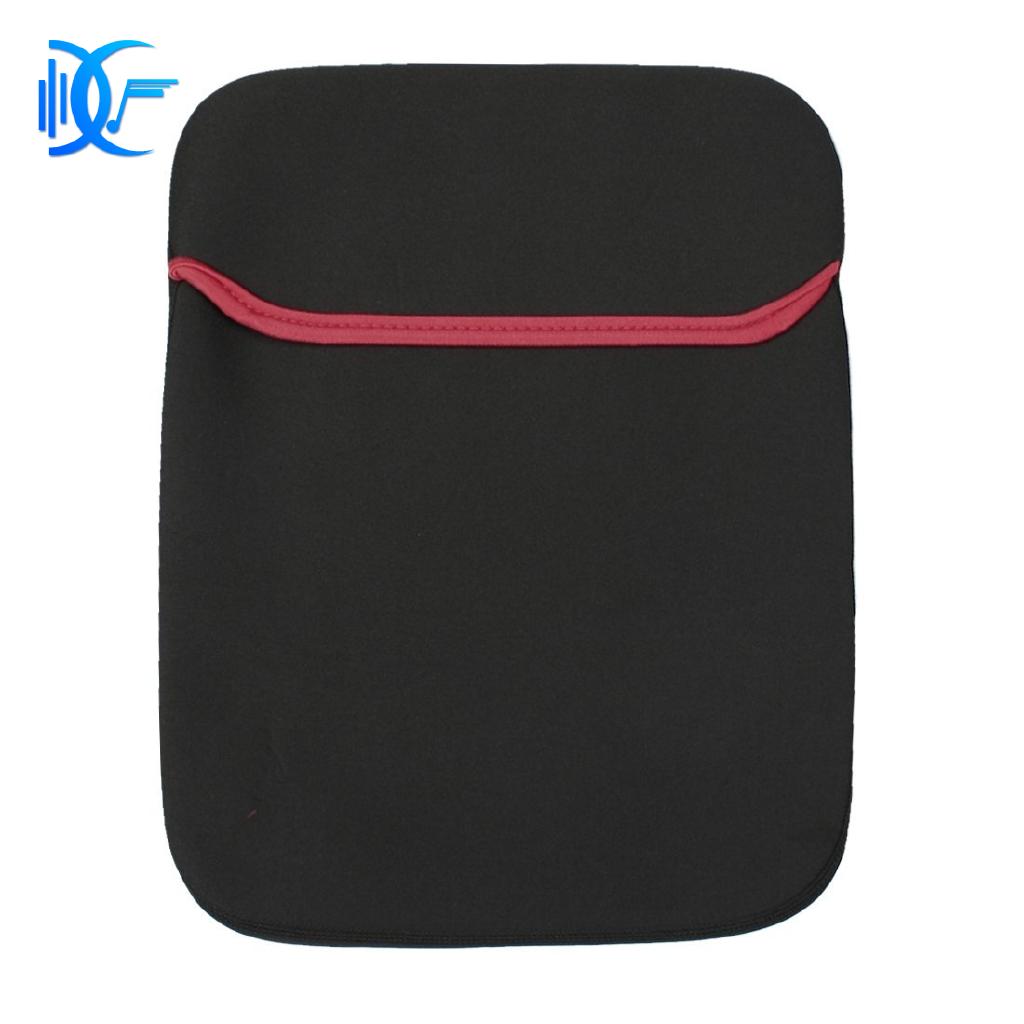 【D&F】13" 13.3" Black Reversible Neoprene Laptop Sleeve Bag Case for