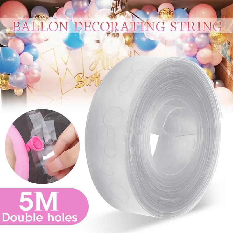 5m Balloon Strip Connect Chain Balloon Arch Decor Plastic Diy Tape
