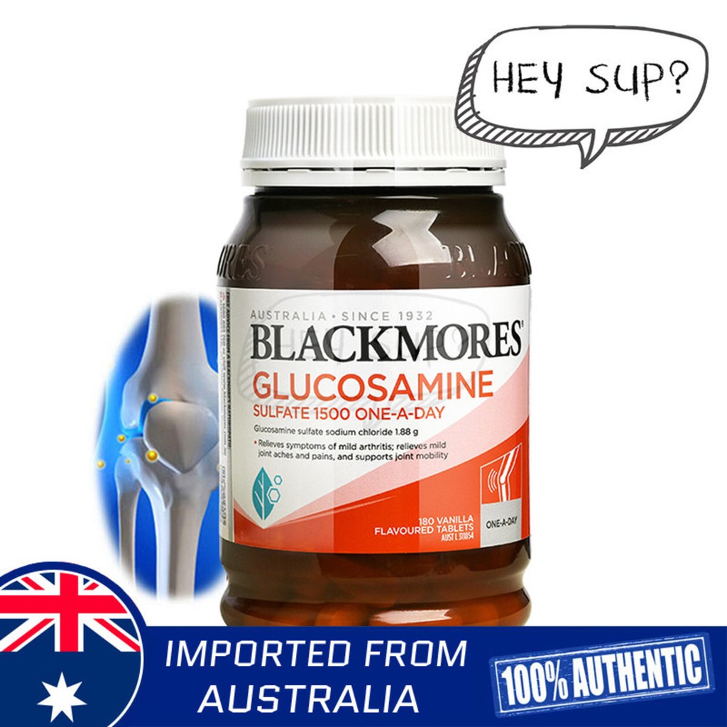 Blackmores Glucosamine 1500mg One-A-Day 180 Tablets (Arthritis Pain ...