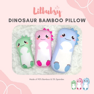 Lilbubsy Dinosaur Bamboo Pillow for Children, Toddlers and Babies / 3 Sizes and 3 colours (Ready Stock) #0