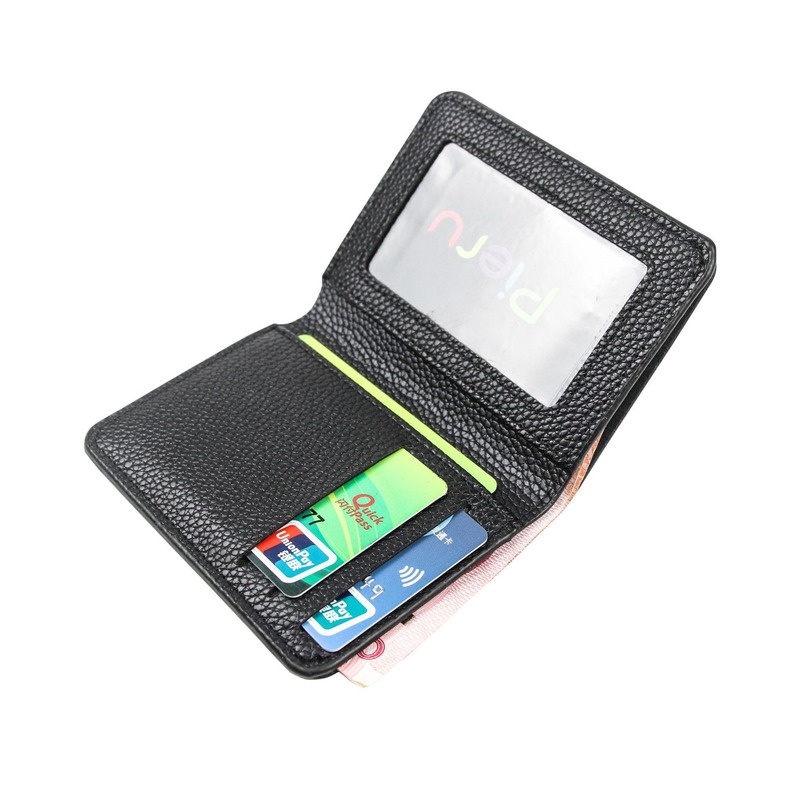 Simple Ultra-thin Multi-function Small Wallet Soft PU Leather Mini Coin Wallet Card Holder
