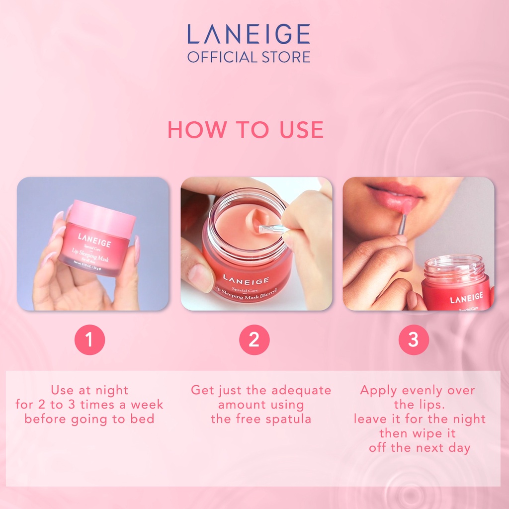 LANEIGE Lip Sleeping Mask_EX 20g [Select from 5 Scents] - Lip Sleeping ...