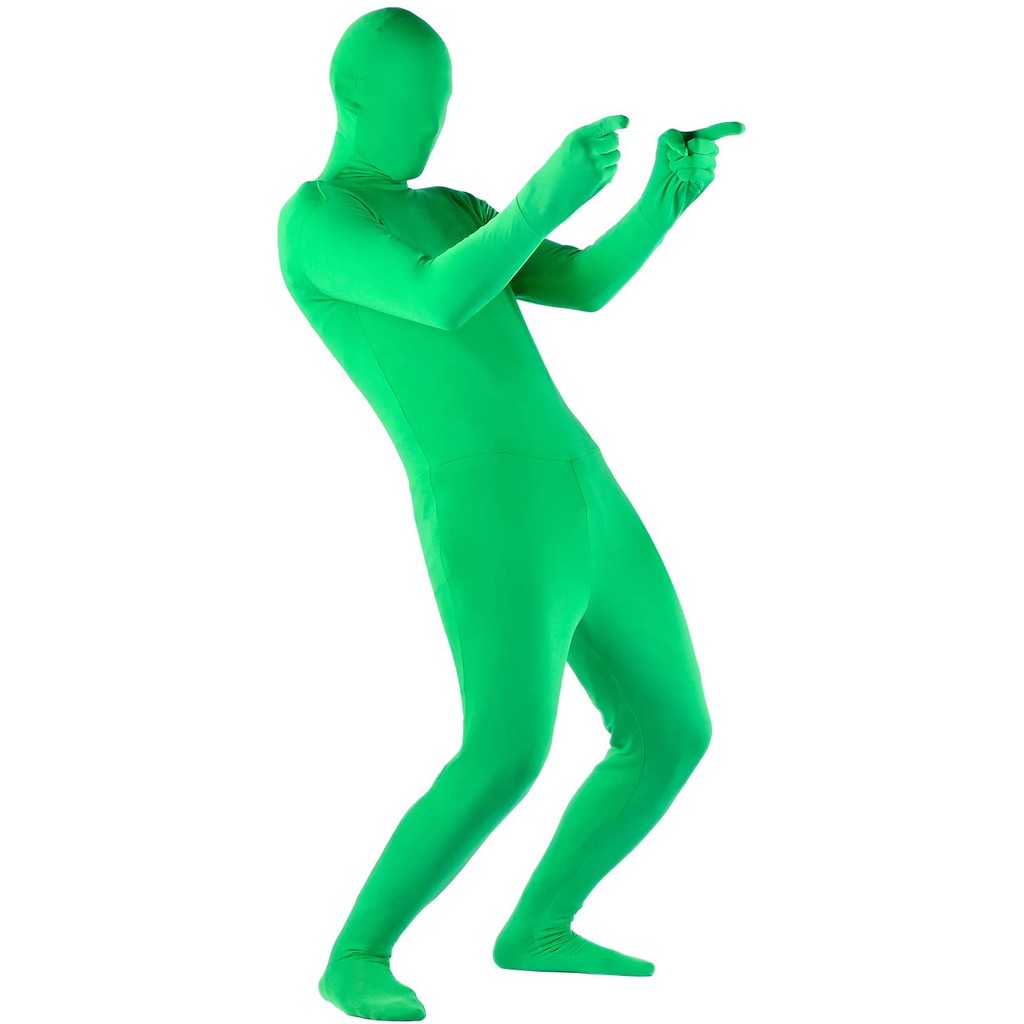 Selens Stretchy Body Green Screen Suit Video Chromakey Background Tight