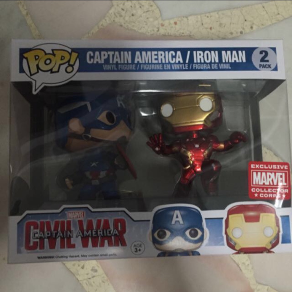 funko pop civil war 2 pack