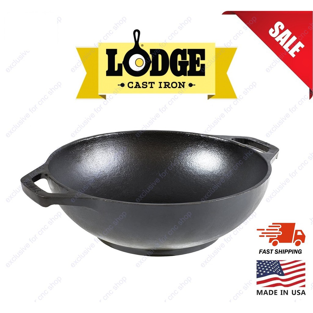 Lodge 9 Inch Cast Iron Mini Wok Shopee Singapore
