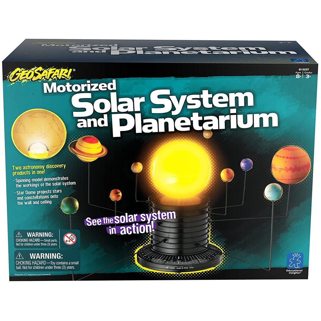 educational insights geosafari motorized solar system science kit