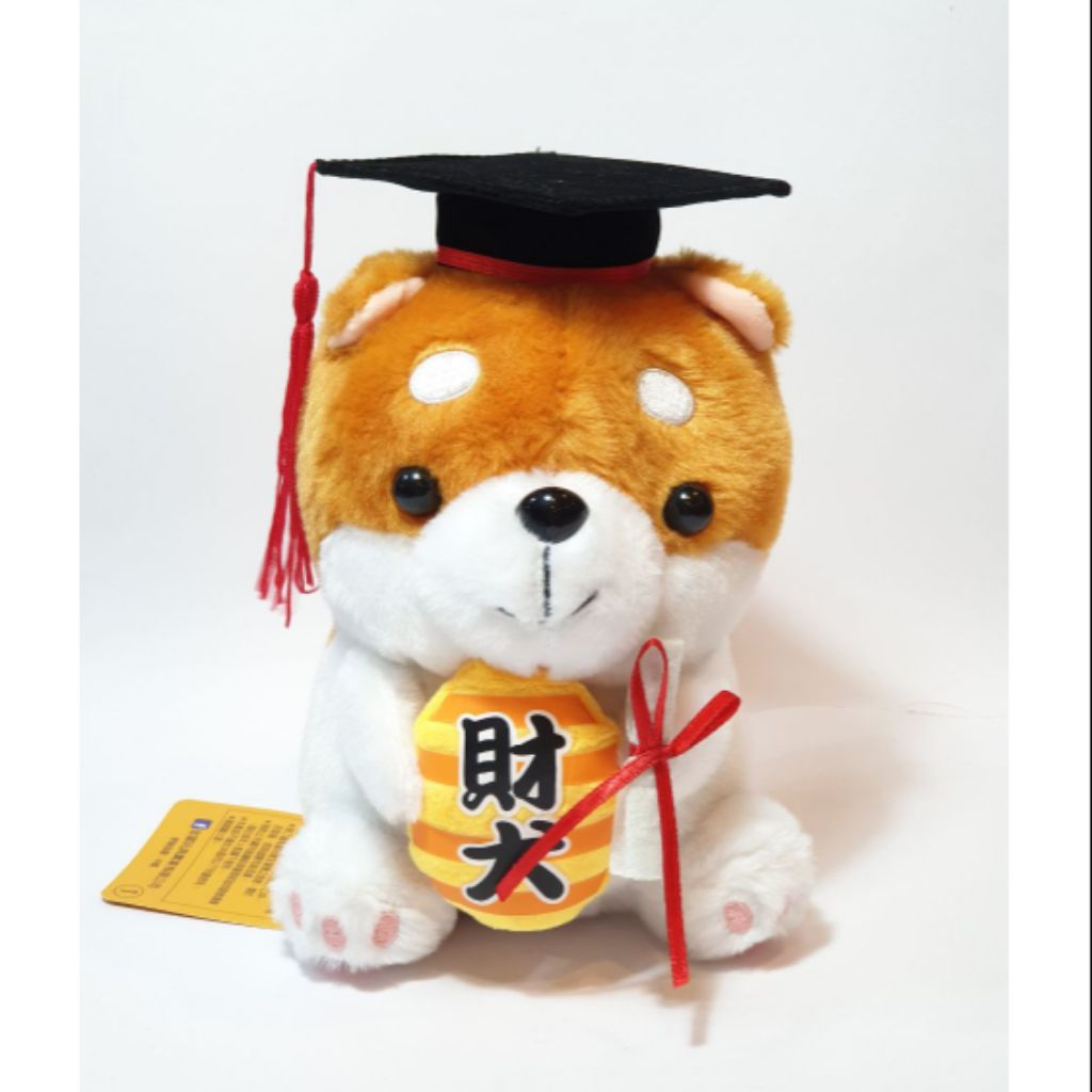 graduation dog plush