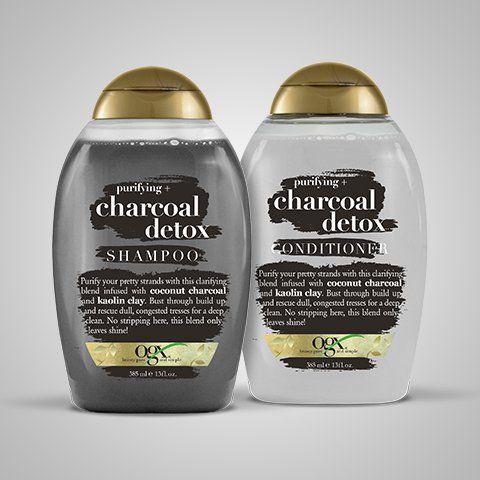 Ogx Charcoal Detox Shampoo And Conditioner Set 385ml Each Shopee Singapore