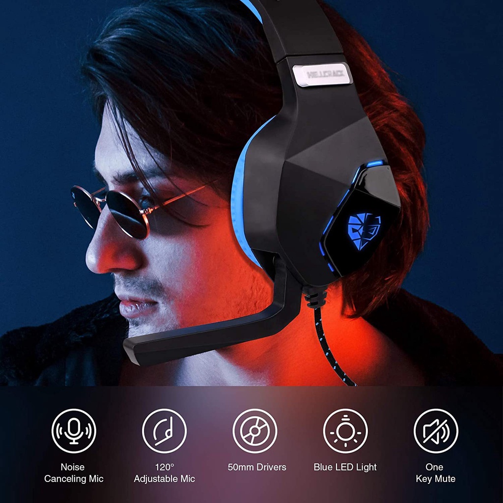 G600 Headset Game Headset 7 1 Channel Luminous Ps4 Wired Headset Shopee Singapore