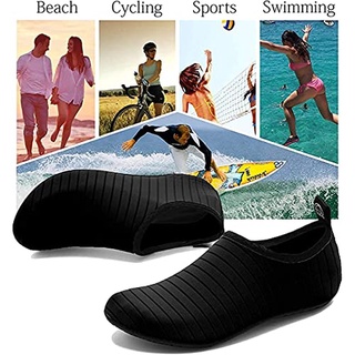 Beach Shoes Diving Socks Water Sports Shoes Barefoot Quick-Dry Aqua Yoga Socks Slip-on for Men Women Kids Swimming Shoes