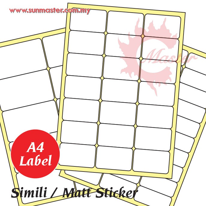 a4 label sticker