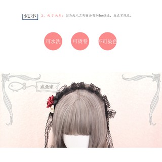 Image of thu nhỏ Lol-150 wig daily lolita korea kpop cosplay Long wavy ash brown #5