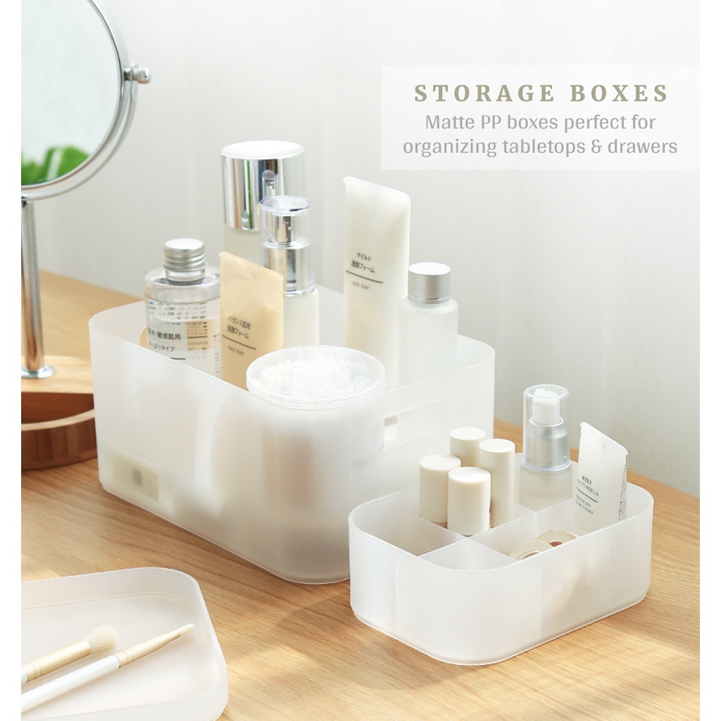 (3 PC SET) Durable Plastic Tabletop, Drawers & Storage Boxes Shopee Singapore