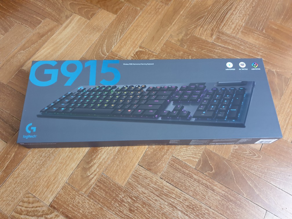 Logitech G915 Lightspeed Wireless RGB Mechanical Gaming Keyboard (Linear/Tactile/Clicky) [24